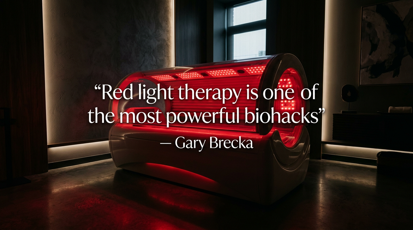 Why Gary Brecka Calls Red Light Therapy One of the Most Powerful Biohacks - REDSOL Wellness Club League City TX